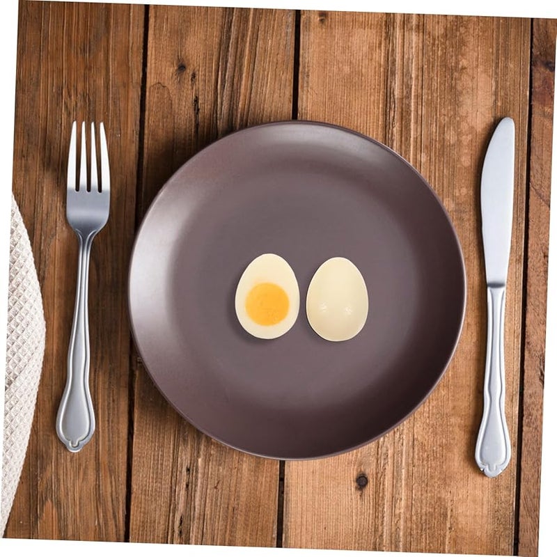 UPKOCH 4Pcs Artificial PVC Boiled Egg Models 5cm Kitchen Decor Photography Props - Image 5